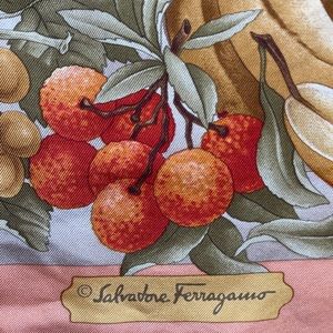 Beautiful Vintage Tiger Salvatore Ferragamo 100% silk Scarf Owned By Barbra Rush